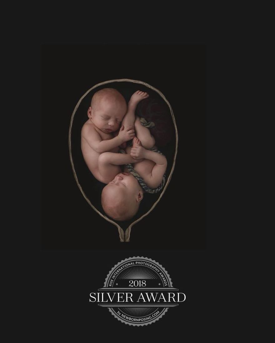 Photographer Poses Newborns As If They Were Still In The Womb!