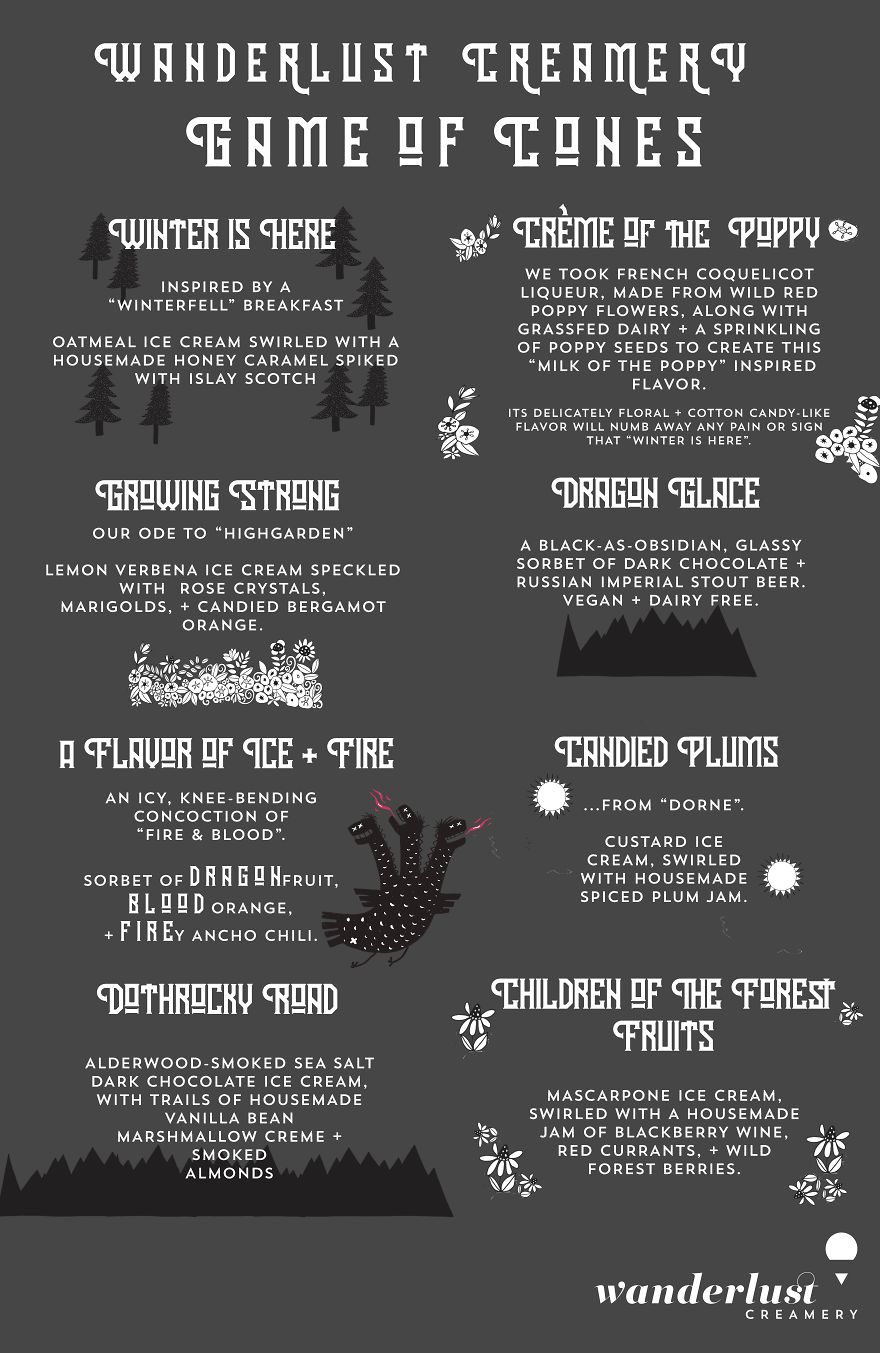 Game Of Thrones- Inspired Ice Cream Hits Los Angeles Game Of Thrones- Inspired Ice Cream Hits Los Angeles