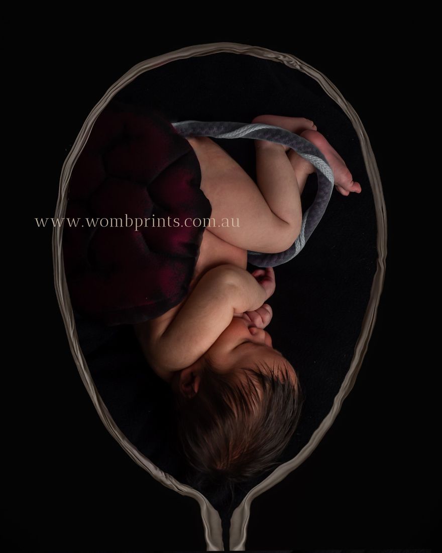 Photographer Poses Newborns As If They Were Still In The Womb!