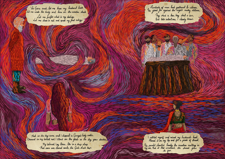 Sati - Van Gogh Style Sati - Van Gogh Style
