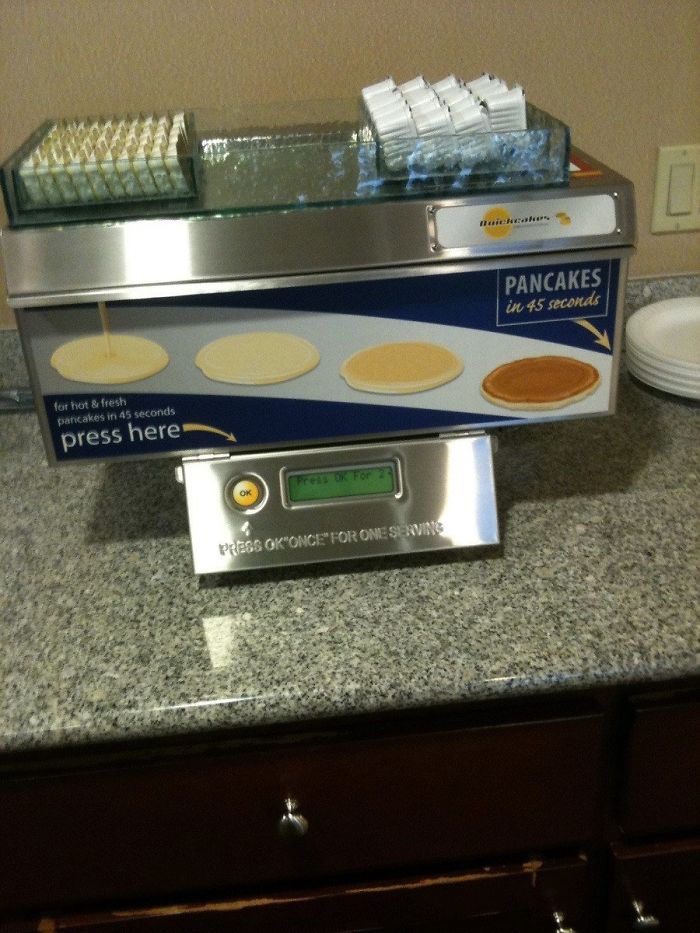 Una máquina de tortitas en el hotel