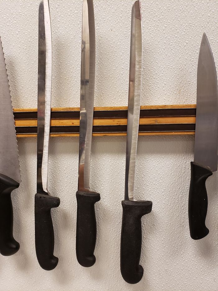 These Knives At My Work Have Been Used So Much They're Almost Gone