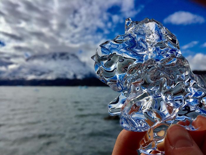 A Piece Of Glacial Ice I Found On The Beach
