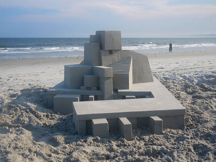 Impresionante castillo de arena