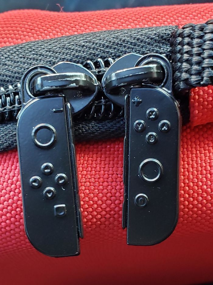 My Nintendo Switch Case's Zippers Are Joycons