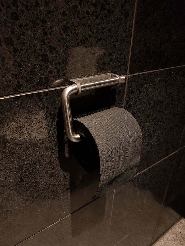 Hotel I Stayed At Had Black Toilet Paper