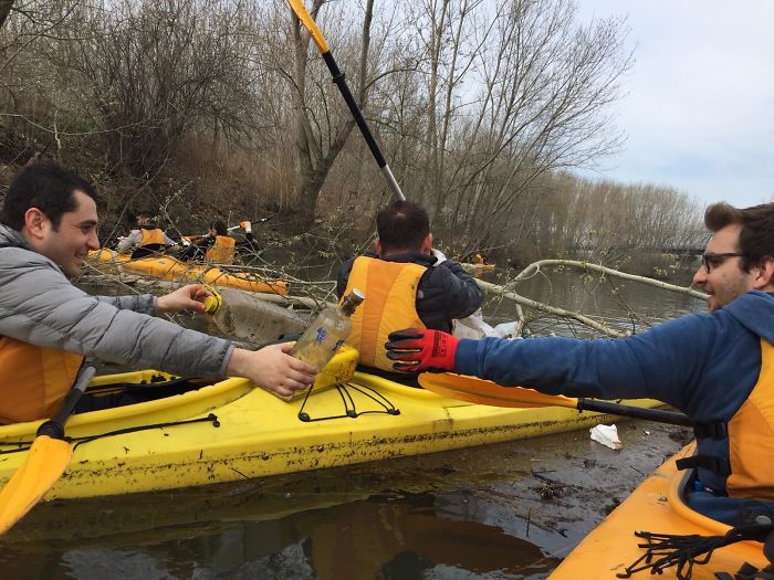 We Heard That Party Didn't End Yet! We Cleaned The Tunca River With Kayaks. #trashtag