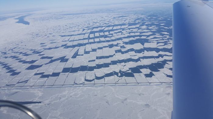The Confederation Bridge In Canada Cuts Ice Like French Fries
