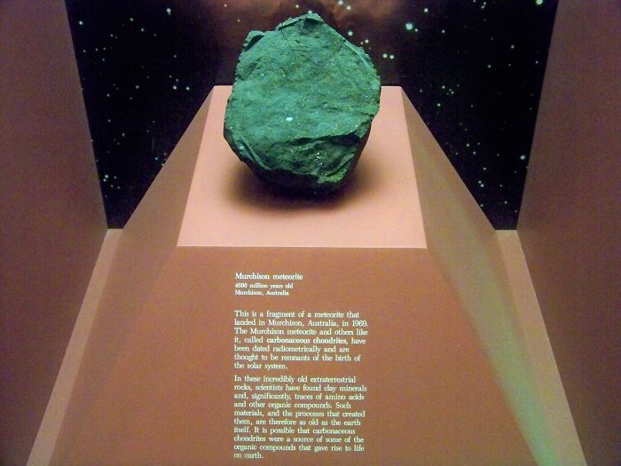Una de las rocas más antiguas que existen, el meteorito Murchison. Existía antes de formarse la Tierra, tiene unos 4600 millones de años