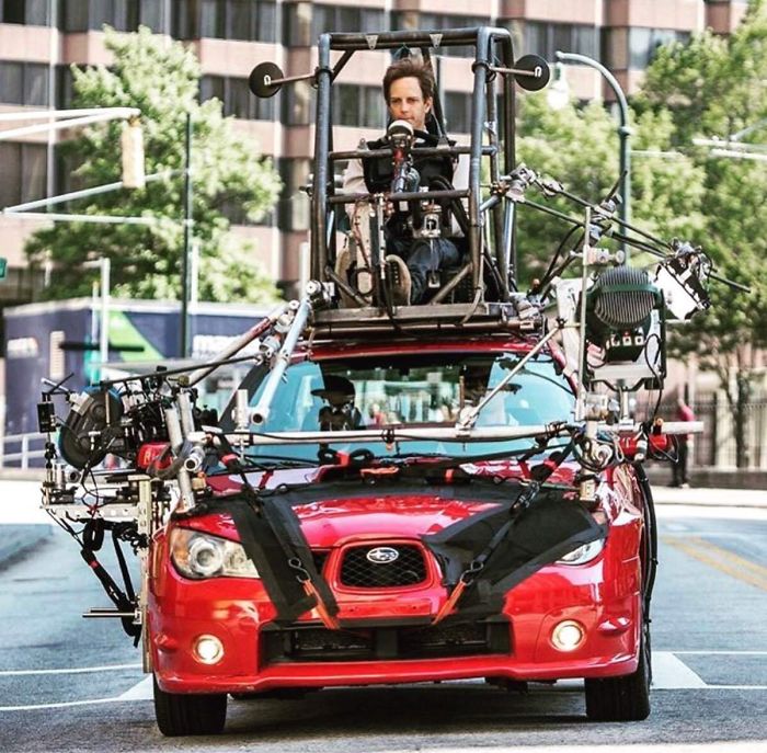 'Baby Driver' Behind The Scenes: While Actors Are Busy Performing, The Real Driver Is On Top Of The Car
