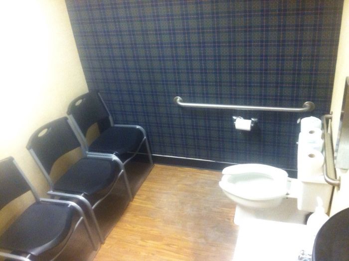 My Friend Sent Me This Picture. He Called It The Most Judgmental Bathroom
