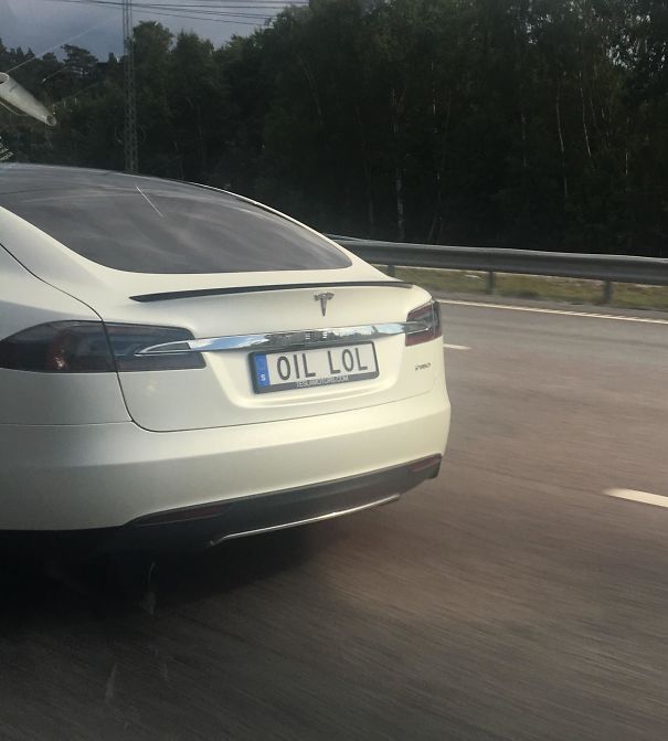 The License Plate On This Tesla