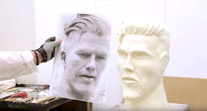 David Beckham Goes To See His Statue For The First Time, Doesn't Know It's Been Replaced By A Prank One