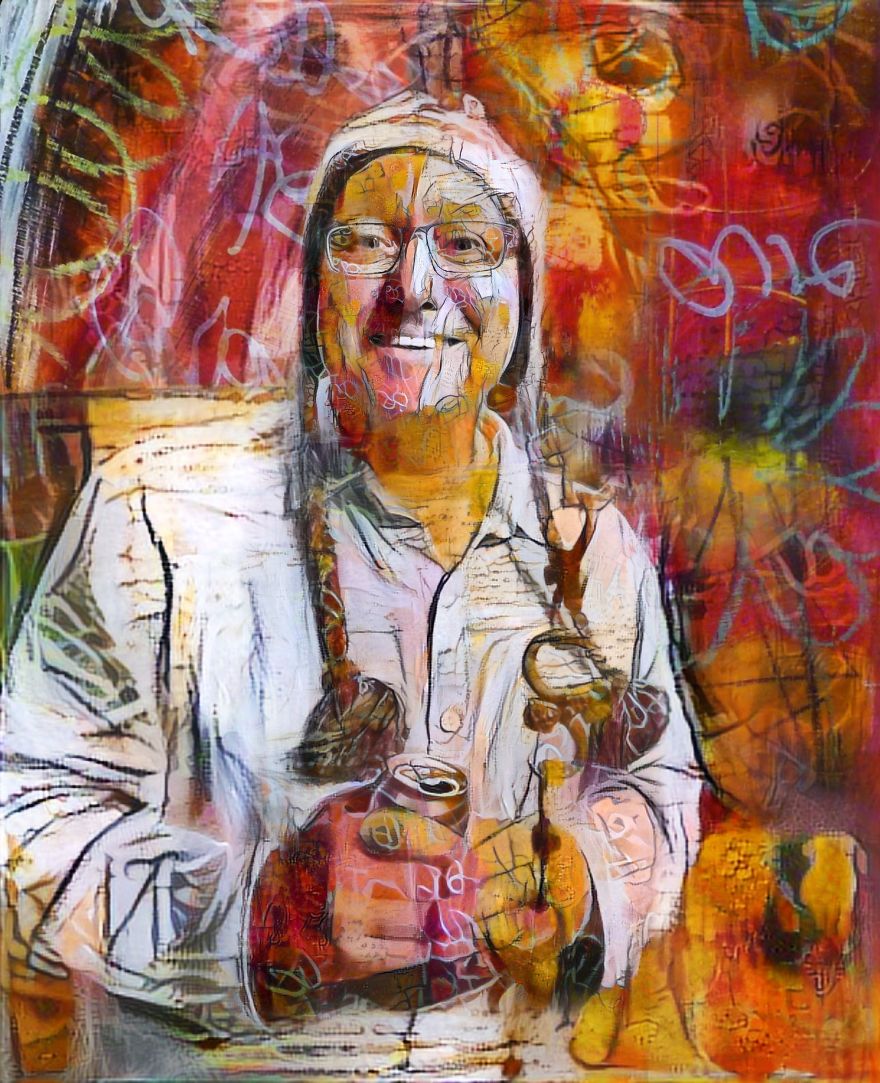 I Do Neural Network Art Of Images I Find Online.