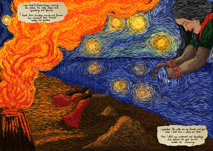 Sati - Van Gogh Style Sati - Van Gogh Style