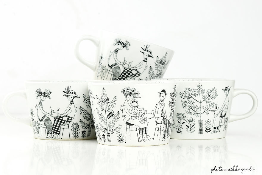 Beautiful Coffee Cup Decorations Of Raija Uosikkinen Beautiful Coffee Cup Decorations Of Raija Uosikkinen