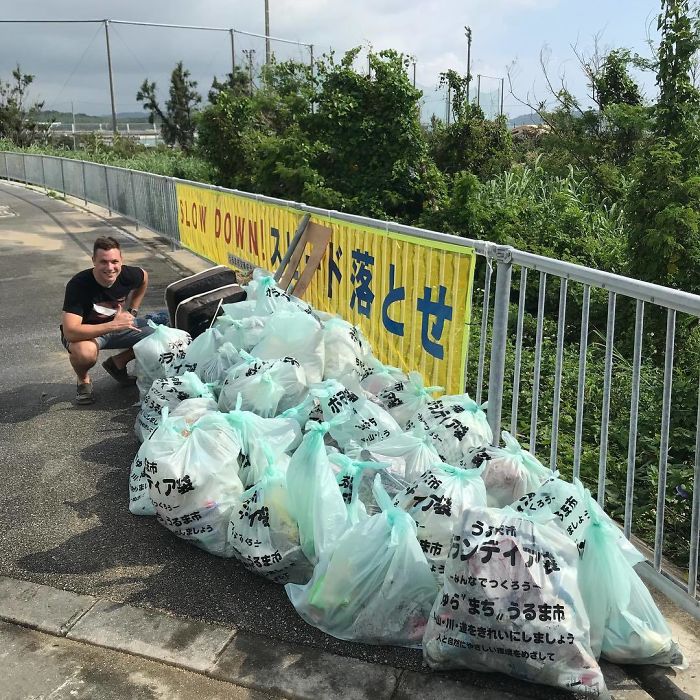 Efforts In North White Beach, Okinawa Japan. #trashtag #trash #beachcleanup #coast #waste #plasticfree #ecofriendly #letsfixthis