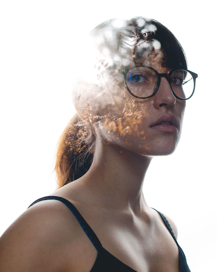 I Merge Two Worlds Into One Using Double Exposure Photography