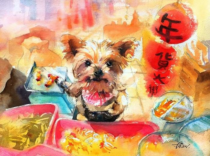 Watercolor Paintings For Dog Lovers