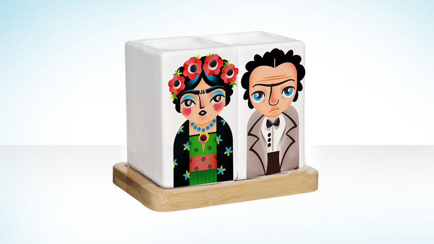 Cute Frida Kahlo Salt Shakers We All Need!