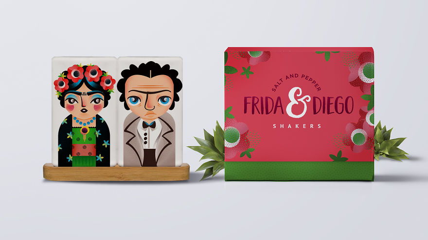 Cute Frida Kahlo Salt Shakers We All Need!