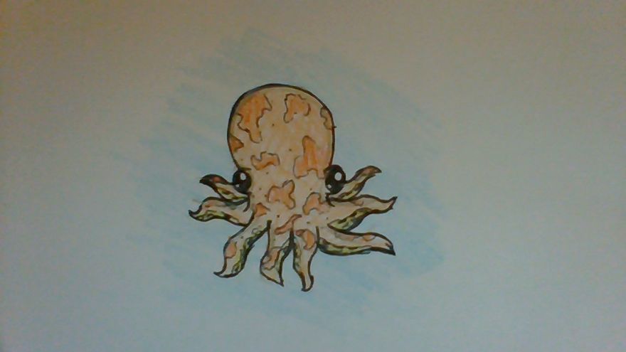 How To Draw An Adorable Octopus (Easy)