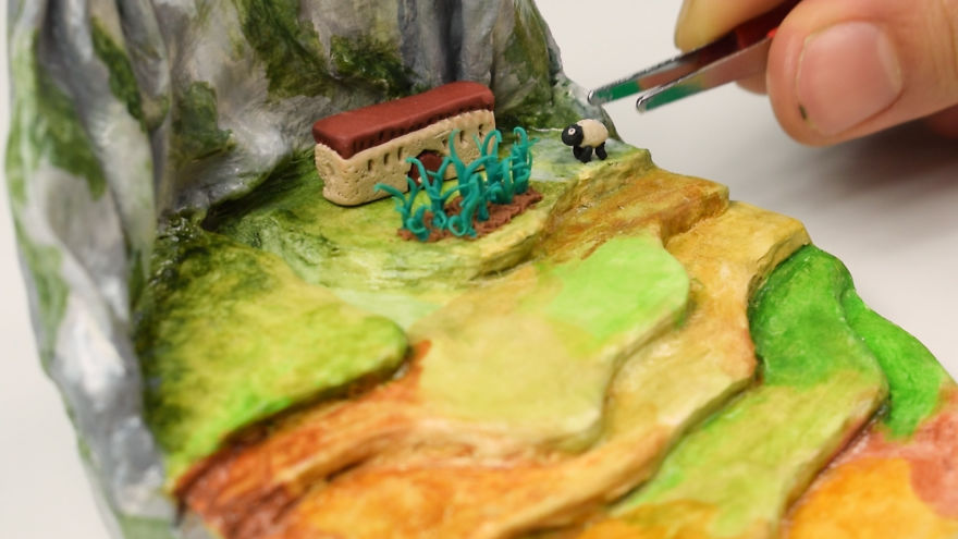 I Made This Miniature Village Using A Worn Ladle I Made This Miniature Village Using A Worn Ladle