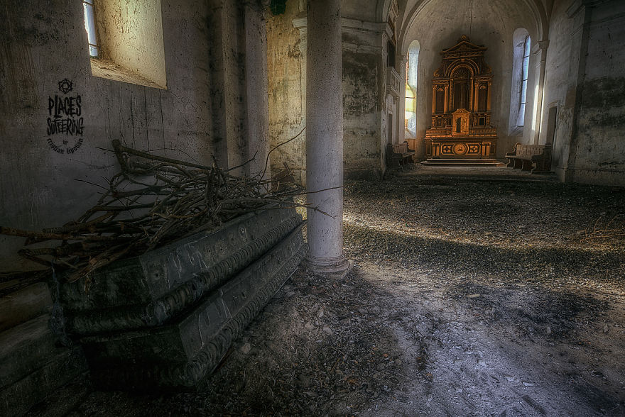 Exploring An Abandoned Mausoleum In Romania