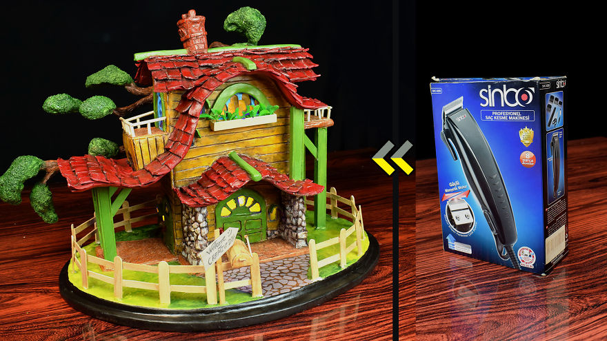 How I Made A Rustic House Lamp Using Cardboard Box How I Made A Rustic House Lamp Using Cardboard Box