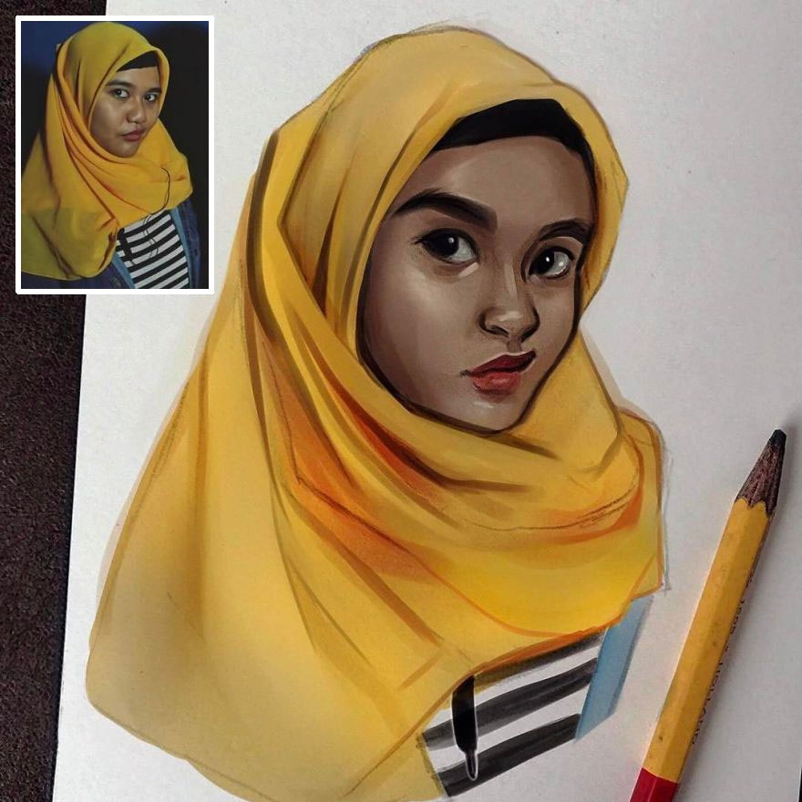 The Dutch Artist Transforms Girls Into Adorable Cartoons And Her Work Conquers Millions Of Followers