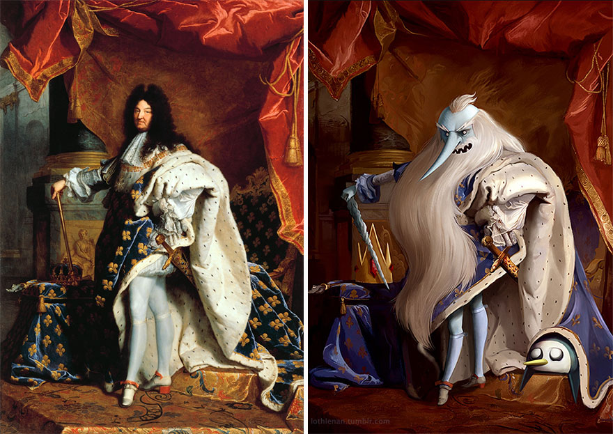 Portrait Of Louis XIV (Hyacinthe Rigaud) As Ice King