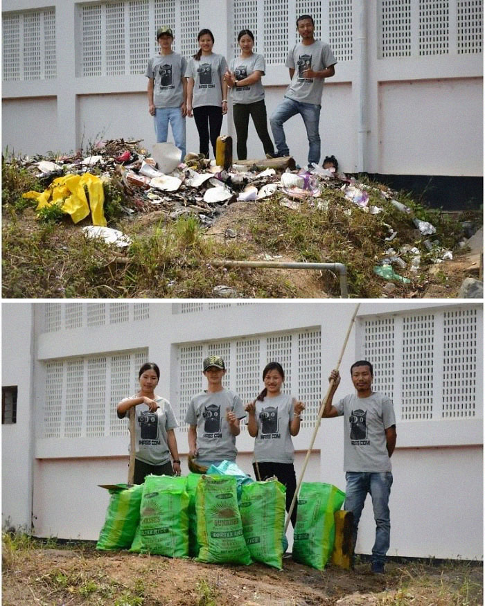 A Catalyst For Social Changedepartment Of Mass Communication, Nagaland University Lumami Carrying Out The Trashcleanchallenge