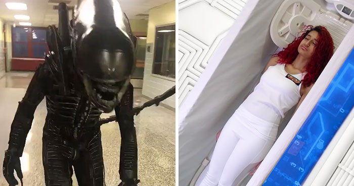 This Amazing School Play Of ‘Alien’ Had No Budget And Used Trash To Make Costumes