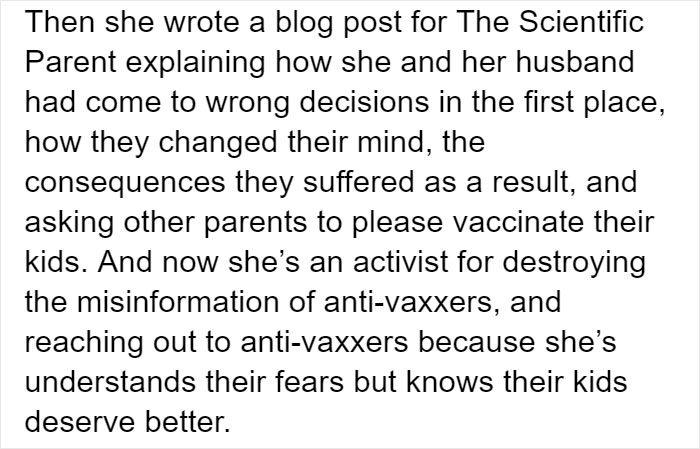 Someone Makes Fun Of Anti-Vaxx Mom Whose 7 Kids Got Sick, Gets Reminded She Abandoned The Movement