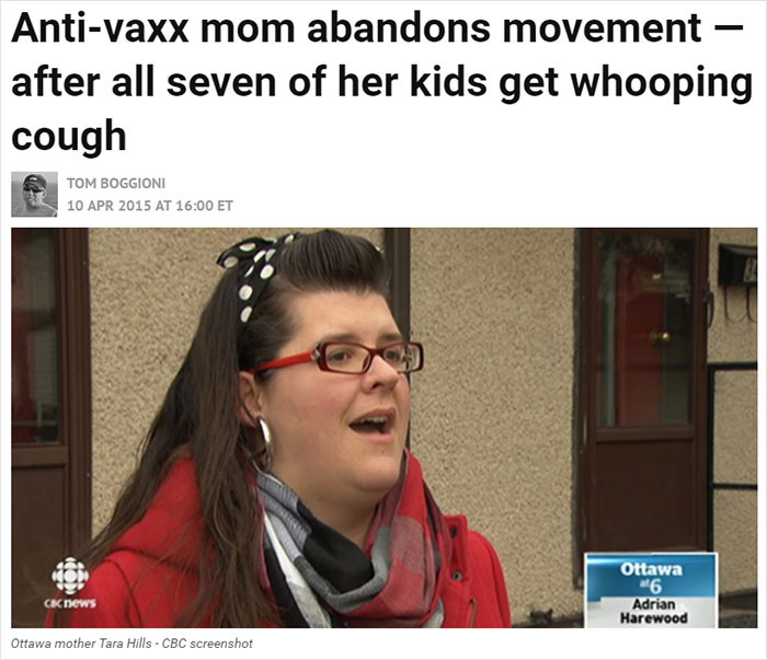 Someone Makes Fun Of Anti-Vaxx Mom Whose 7 Kids Got Sick, Gets Reminded She Abandoned The Movement