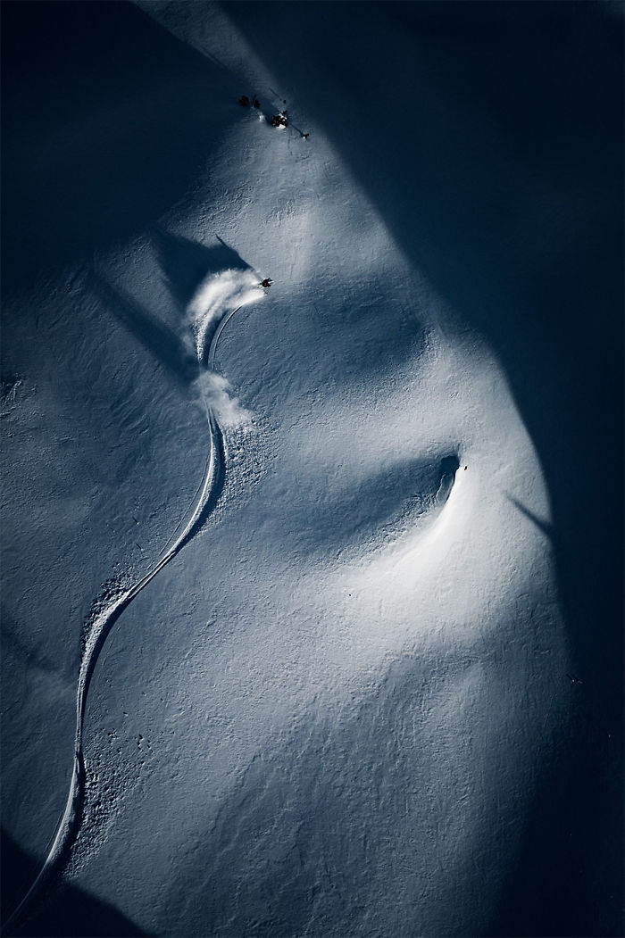 "Esquiador en sombra #5", 2º premio categoría Deportes