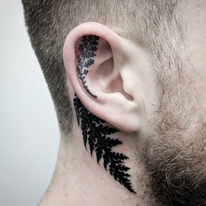 Healed Ear Tattoo