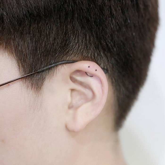 Clever Ear Tattoo Design