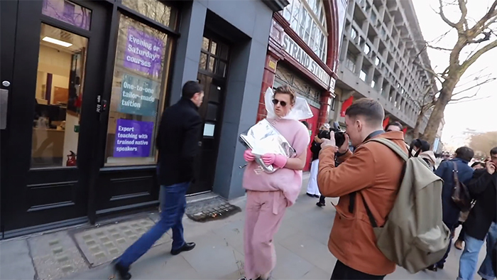 Guy Deliberately Dresses As Idiotically As Possible For London Fashion Week, Gets Greeted As A Celebrity Model