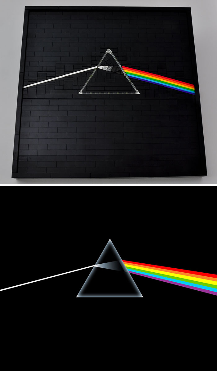 Pink Floyd Dark Side Of The Moon Album's Cover Designed By George Hardie