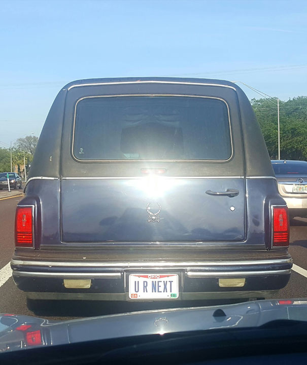 The License Plate On This Hearse
