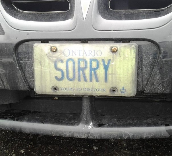 The Most Canadian License Plate I've Ever Seen