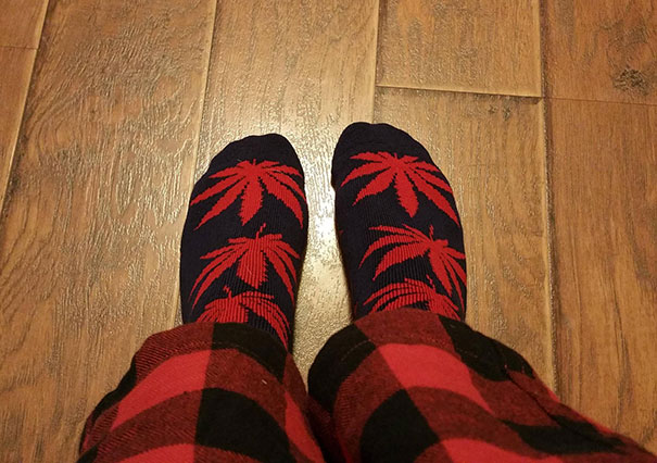 My Wife Thought She Bought Me Socks With Palm Trees On Them. Bless Her Heart, She Had No Idea