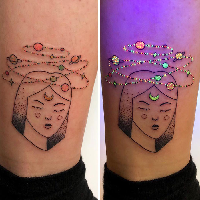 Really Enjoyed Tattooing This Glow In The Dark Tattoo