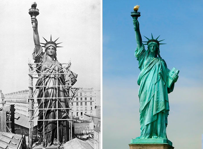 Here’s How 20 World Famous Buildings And Statues Looked During Their Construction