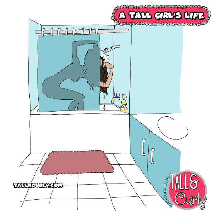 A Tall Girl's Life: Taking A Shower At Some Friends' Place