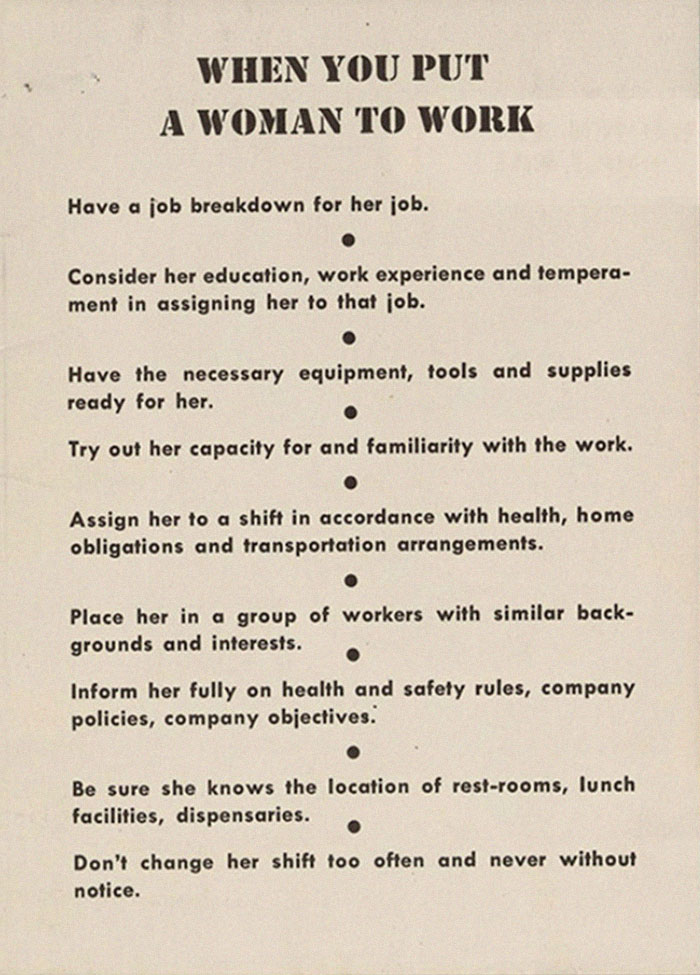 This Guide From The 1940s Told Male Bosses How To Deal With Women Employees