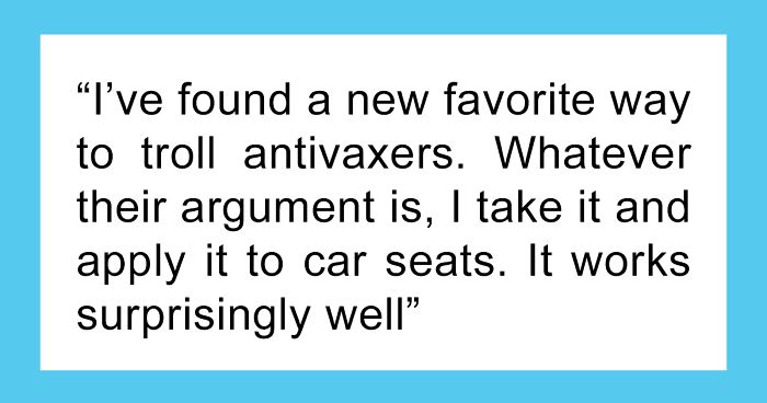 Person Says He Always Trolls Anti-Vaxxers By Using A Car Seat Analogy And People Love The Logic Behind It