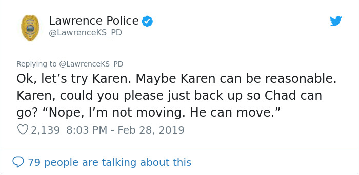Police Department Shares The Most Ridiculous Call Of 2019 Where Two People Refused To Move Out Of Each Other's Way