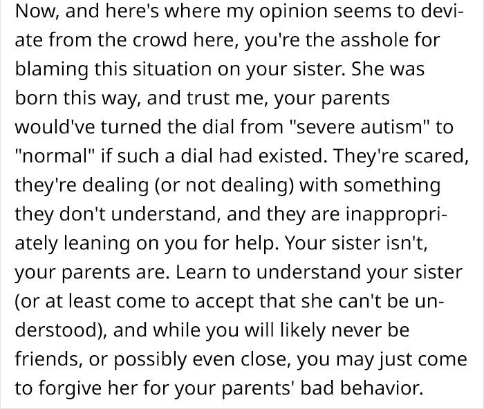 Parents Forced This 18-Year-Old To Take Care Of His Autistic Sister, He Asks People If He's A Bad Person For Growing To Hate Her